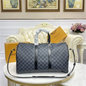 Louis Vuitton Keepall Bandouliere 45 Damier Graphite Canvas