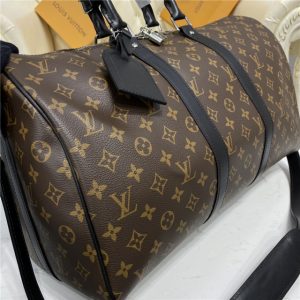 Louis Vuitton Keepall Replica Bandouliere 45 Monogram Macassar Canvas