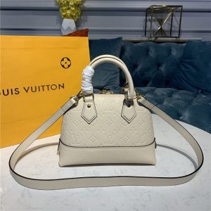 Louis Vuitton Neo Alma BB Monogram Replica Empreinte Leather Creme