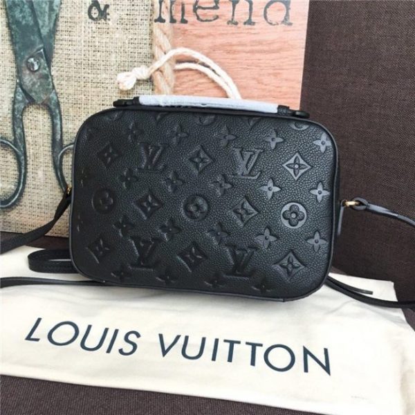 Louis Vuitton Saintonge Monogram Empreinte Leather Noir