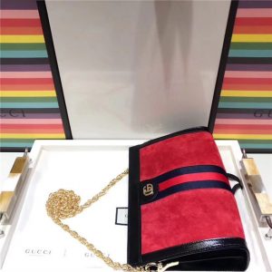 Gucci Ophidia GG Suede Small Shoulder Bag