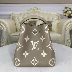 Louis Vuitton NeoNoe MM Monogram Empreinte Leather Turtledove