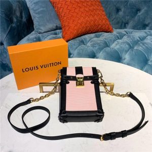 Louis Vuitton Pochette Trunk Verticale Epi Leather Rose Ballerine