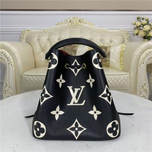 Louis Vuitton NeoNoe MM Monogram Empreinte Leather Black
