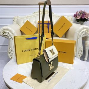 Louis Vuitton Twist MM Kaki / Quartz White