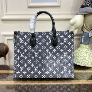 Louis Vuitton OnTheGo MM Gray Denim