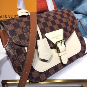 Louis Vuitton Beaumarchais Damier Ebene Creme Beige