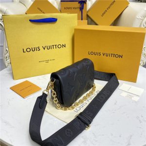 Louis Vuitton Wallet on Strap Bubblegram Black