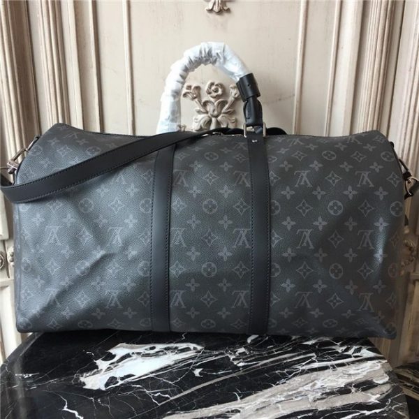 Louis Vuitton Keepall Bandouliere 50 Monogram Eclipse Replica Canvas