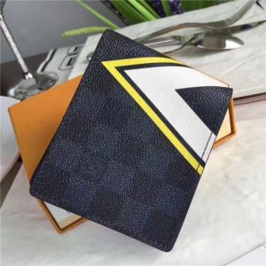 Slender Wallet Damier Cobalt LV Cup Jaue