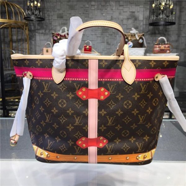 Louis Vuitton Neverfull Locks MM Monogram Canvas