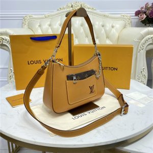 Louis Vuitton Marelle Fake Epi Leather Bag Honey Gold