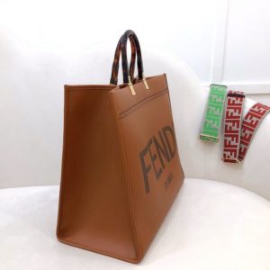 Fendi Large Sunshine Tote Tan Bag