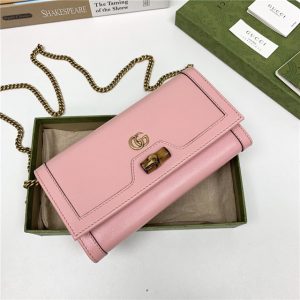 Gucci Diana Chain Wallet With Bamboo (Varied Colors)