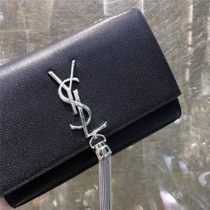 YSL Kate Small With Tassel in Grain De Poudre Embossed Leather (Varied Colors)