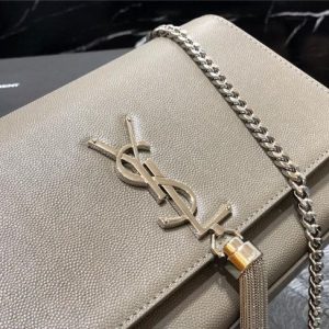 YSL Kate Medium With Tassel in Grain De Poudre Embossed Leather (Varied Colors)