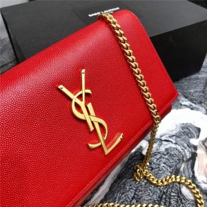 YSL Kate Small in Grain De Poudre Embossed Leather (Varied Colors)