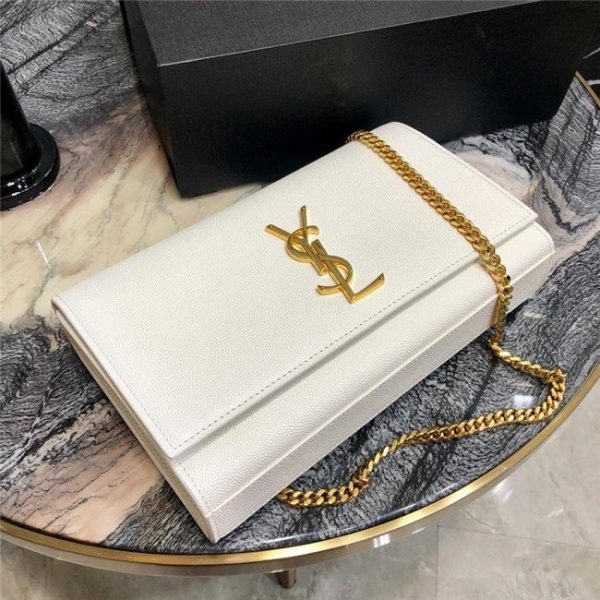 YSL Kate Medium in Grain De Poudre Embossed Leather (Varied Colors)