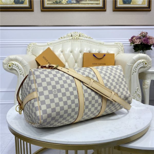 Louis Vuitton Keepall Bandouliere 45 Damier Replica Azur Canvas