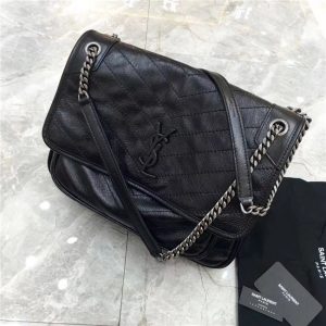 Yves Saint Laurent Large Niki Chain Bag Black