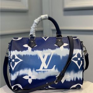 LV Escale Replica Speedy Bandouliere 30 Bleu Bags