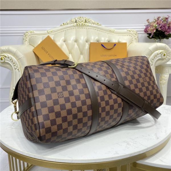 Louis Vuitton Damier Ebene Keepall Bandouliere 45