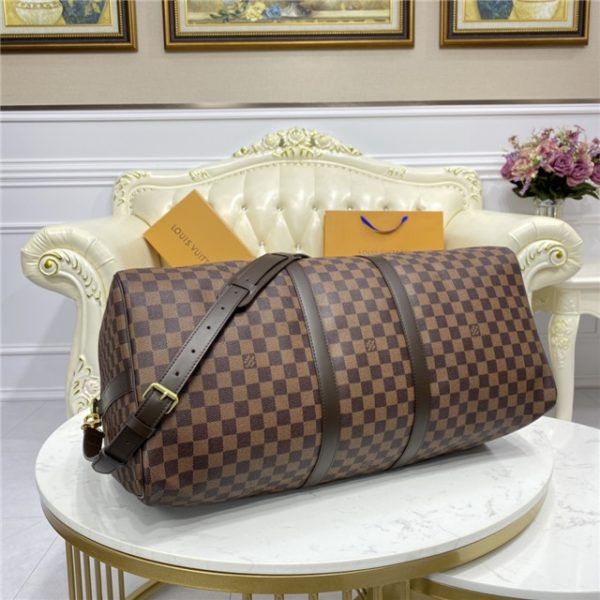 Louis Vuitton Keepall Bandouliere 55 Damier Canvas