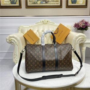 Louis Vuitton Keepall Replica Bandouliere 45 Monogram Macassar Canvas