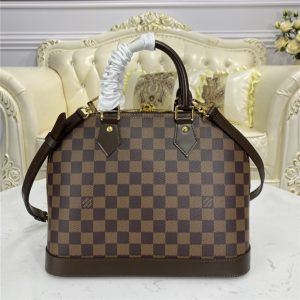 Louis Vuitton Alma Damier Ebene Canvas PM Replica