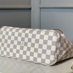 Louis Vuitton Neverfull PM Replica Damier Azur Canvas Rose Ballerine