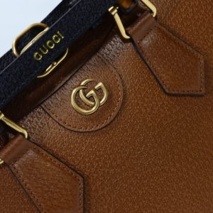 Gucci Diana Small Fake Tote Bag (Brown)