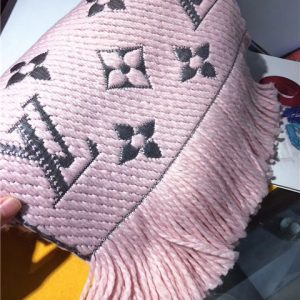 Louis Vuitton Logomania Shine Scarf (Rose Ballerine)