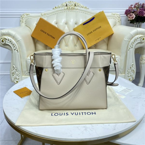 Louis Vuitton On My Side MM Greige