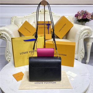 Louis Vuitton Twist MM Black / Fuchsia