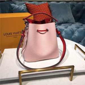 Louis Vuitton NeoNoe BB Epi Leather Rose Ballerine