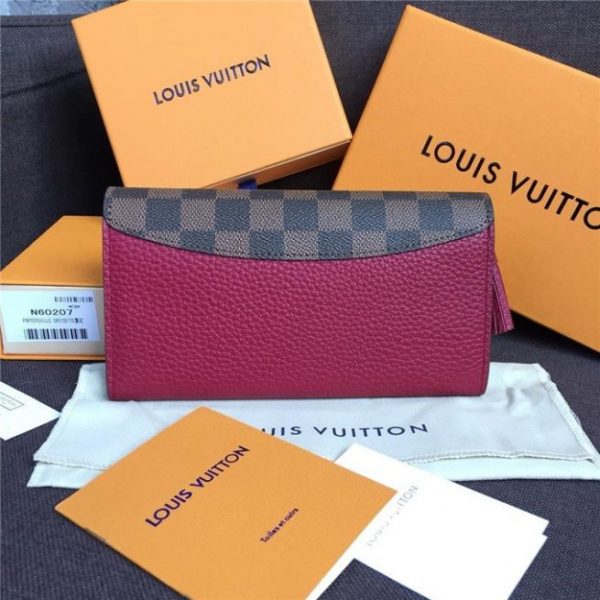 Louis Vuitton Croisette Wallet Damier Ebene Lie De Vin