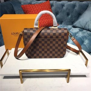 Louis Vuitton Beaumarchais Damier Ebene Creme Beige