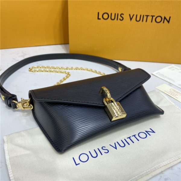 Louis Vuitton Padlock On Strap Replica Epi Leather Black