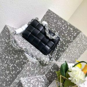 Bottega Veneta Black Puff Square