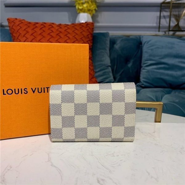 Louis Vuitton Rosalie Coin Purse Damier Azur Canvas