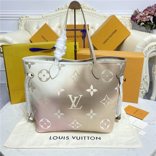 Louis Vuitton Neverfull MM Replica Sunset Khaki Tote