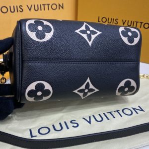 Louis Vuitton Monogram Empreinte Speedy Bandouliere 20 Black/Beige