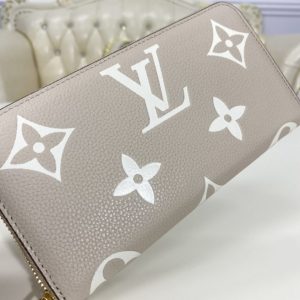 Louis Vuitton Zippy Wallet Empreinte Dove/Cream