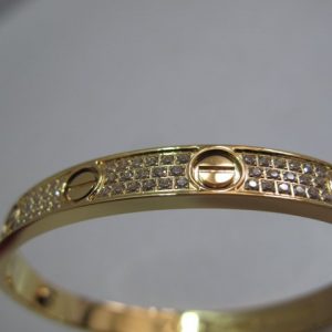 Cartier Love Bracelet Yellow Gold Full Diamonds