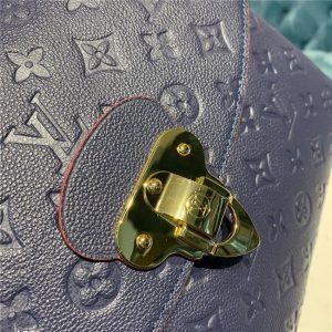 Louis Vuitton Georges MM Monogram Empreinte Leather Marine Rouge