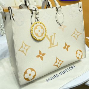 Louis Vuitton Onthego MM Cream / Saffron