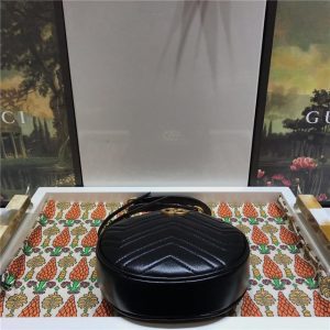 GG Marmont Mini Round Shoulder Replica Bag (Varied Colors)