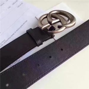 Gucci Leather Belt Replica with Double G Buckle (Varied Colors)