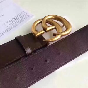 Gucci Leather Belt Replica with Double G Buckle (Varied Colors)