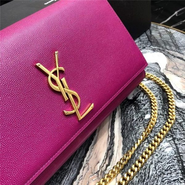 YSL Kate Medium in Grain De Poudre Embossed Leather (Varied Colors)
